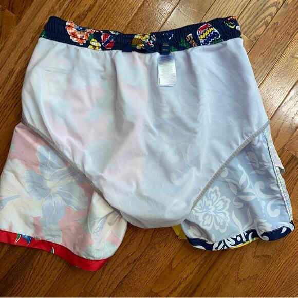 Polo Ralph Lauren Big Boys 5.75” Hawaiian Bear Color Block Swim Trunk XL (18) - Picture 12 of 14